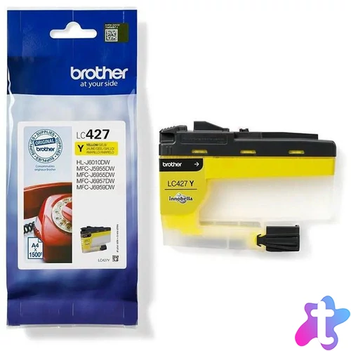 Brother LC427Y Tintapatron Yellow 1.500 oldal kapacitás