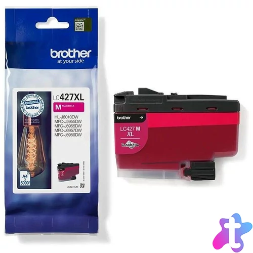 Brother LC427XLM Tintapatron Magenta 5.000 oldal kapacitás