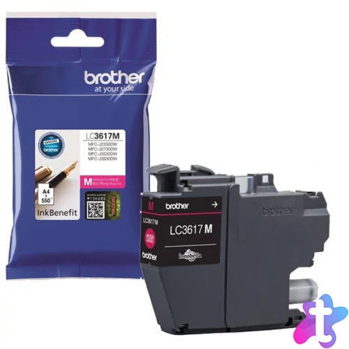 Brother LC3617M Tintapatron Magenta 7,2 ml 550 oldal kapacitás