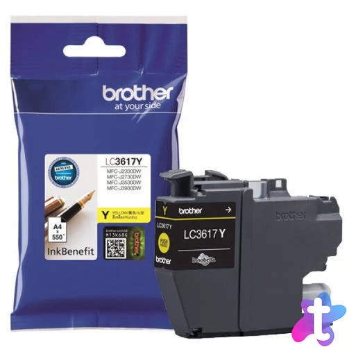 Brother LC3617Y Tintapatron Yellow 7,2 ml 550 oldal kapacitás