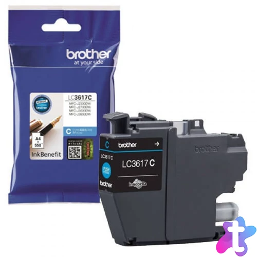 Brother LC3617C Tintapatron Cyan 7,2 ml 550 oldal kapacitás