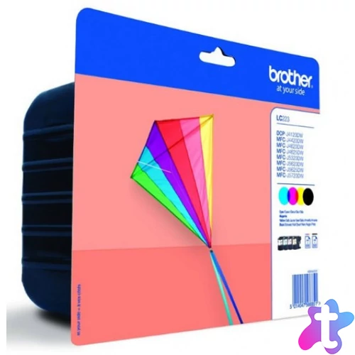 Brother LC223BKCMY Tintapatron csomag BKCMY 11 ml + 3*5,9 ml