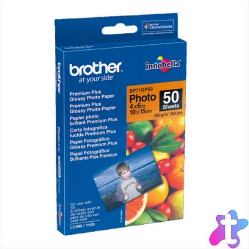 Brother Premium Plus fotópapír 10x15cm/260gm