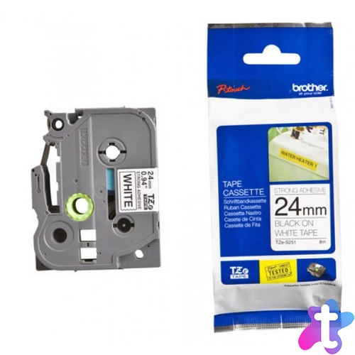 Brother TZe-S251 24 mm széles 8 m hosszú szalagkazetta