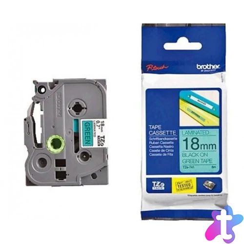 Brother TZe-741 18 mm széles 8 m hosszú szalagkazetta