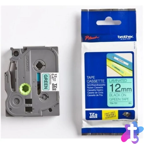Brother TZe-731 12 mm széles 8 m hosszú szalagkazetta