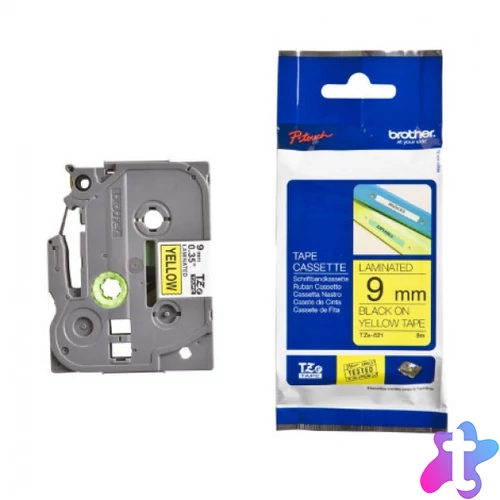 Brother TZe-621 9 mm széles 8 m hosszú szalagkazetta