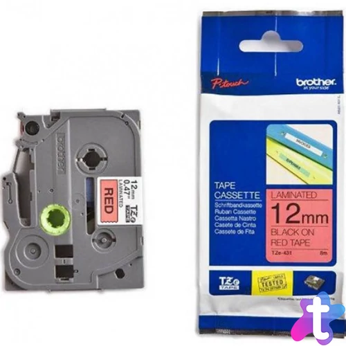 Brother TZe-431 12 mm széles 8 m hosszú szalagkazetta