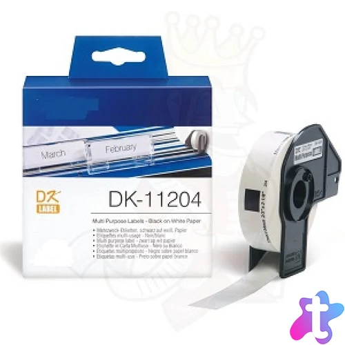 Utángyártott BROTHER DK11204 etikett IK