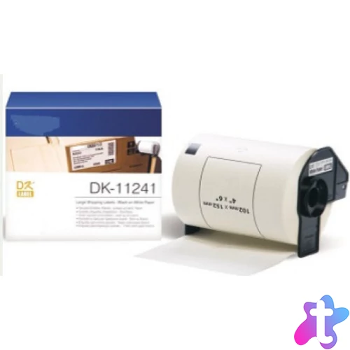 Utángyártott BROTHER DK11241 etikett 102mm x 152 mm fehér alapon fekete IK
