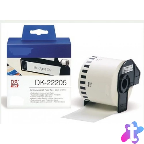 Utángyártott BROTHER DK22205 papírszalag 62mm x 30,48 m IK