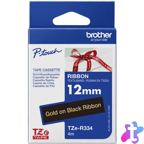 Brother TZe-R334 12 mm széles 4 m hosszú szövetszalag