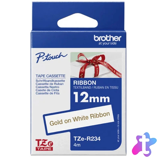 Brother TZe-R234 12 mm széles 4 mm széles szövetszalag