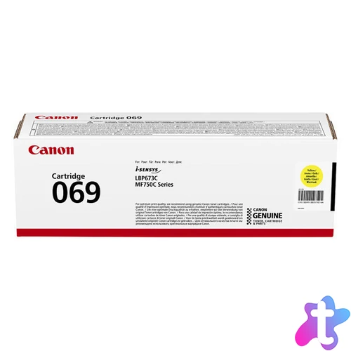 Canon CRG069 Toner Yellow 1.900 oldal kapacitás