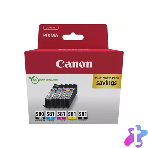 Canon PGI-580 + CLI-581 Tintapatron Multipack 1x11,2 ml + 4x5,6 ml