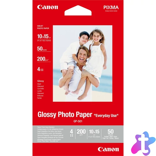 Canon GP-501 fényes fotópapír (10x15cm, 50 lap, 200g)