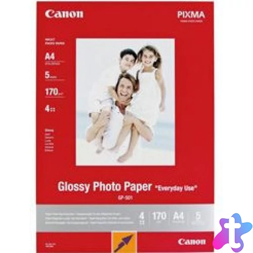 Canon GP-501 fényes fotópapír (A4, 5 lap, 170g)
