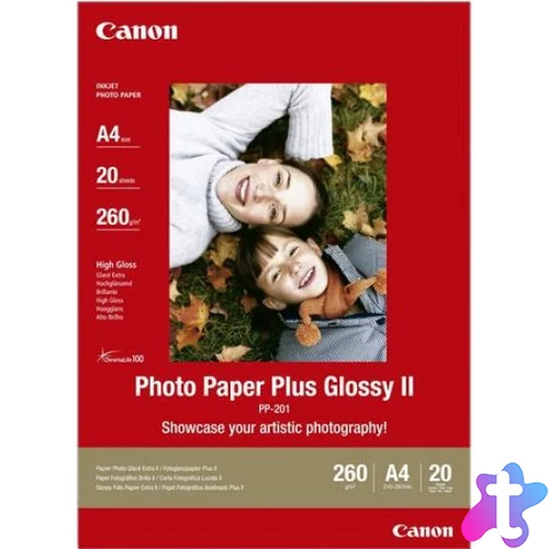 Canon PP-201 fényes fotópapír (A/4, 20 lap, 265g)