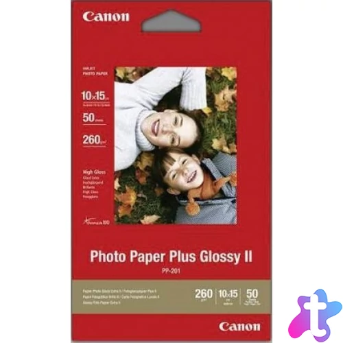 Canon PP-201 fényes fotópapír (10x15cm, 50 lap, 265g)