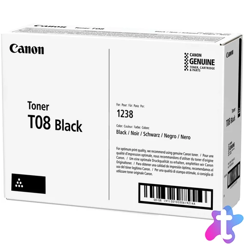Canon T08 Black Toner 11.000 oldal kapacitás