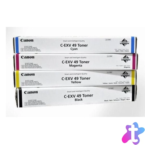 Utángyártott CANON CEXV49 Toner, Yellow 19000 oldal kapacitás INTEGRAL*