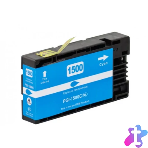 Utángyártott CANON PGI1500XL Tintapatron Cyan WHITE BOX