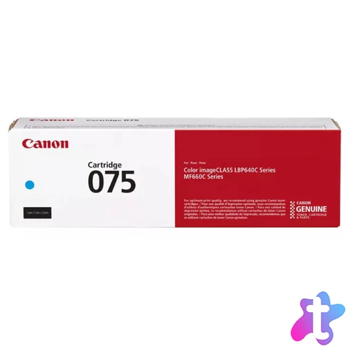 Canon CRG075 Toner Cyan 1300 oldal kapacitás