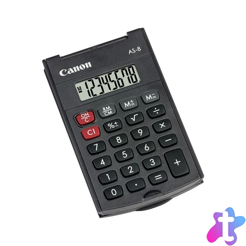 Canon AS-8 fekete zsebszámológép