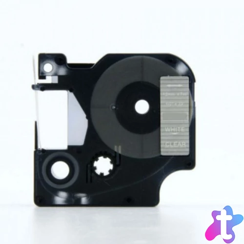 Utángyártott DYMO D1 45020 12mm x 7 m átlátszó-fehér S0720600