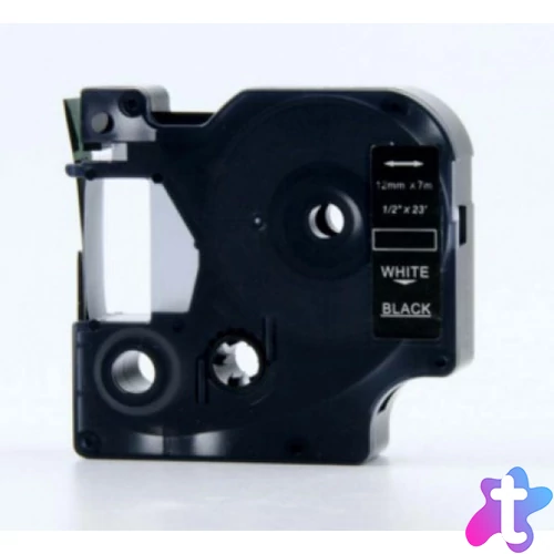 Utángyártott DYMO D1 45021 12mm x 7 m fekete-fehér S0720610