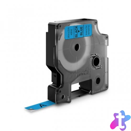 Utángyártott DYMO D1 40916 9mm x 7m fekete kék #S0720710