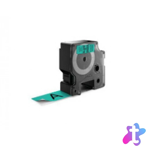 Utángyártott DYMO D1 D53719 24mm x 7m zöld-fekete #S0720990