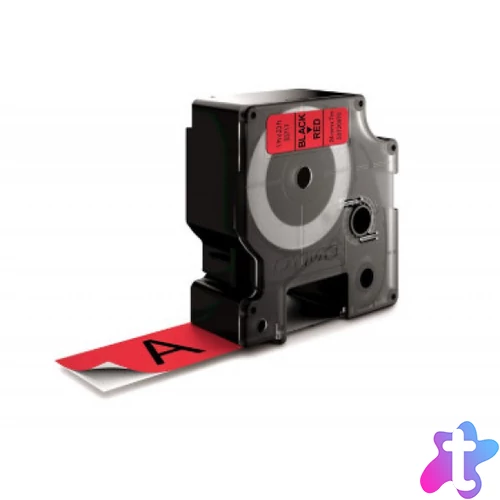 Utángyártott DYMO D1 D53717 24mm x 7m piros-fekete #S0720970