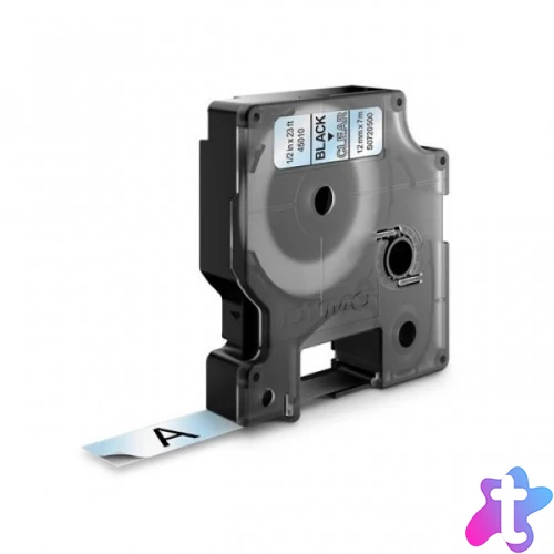 Utángyártott DYMO D1 45010 12mm x 7 m átlátszó-fekete 45010  #S0720500