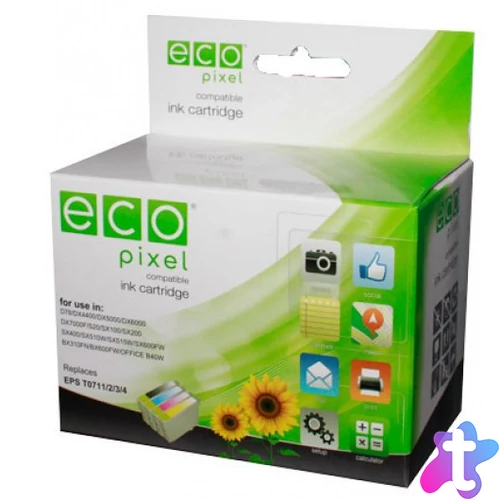 Utángyártott EPSON T2631 Tintapatron Photo Black ECOPIXEL BRAND 26XL