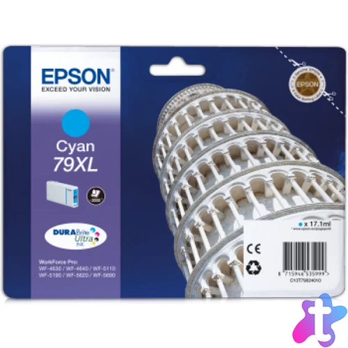 Epson T7902 Tintapatron Cyan 17,1ml No.79XL