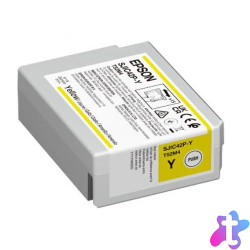 Epson SJIC42P(Y) C4000 Tintapatron Yellow 50ml