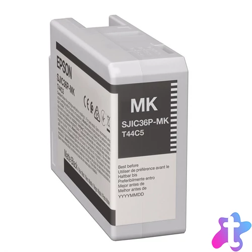 Epson SJIC36P(MK) C6500/C6000 Tintapatron Matt Black 80ml