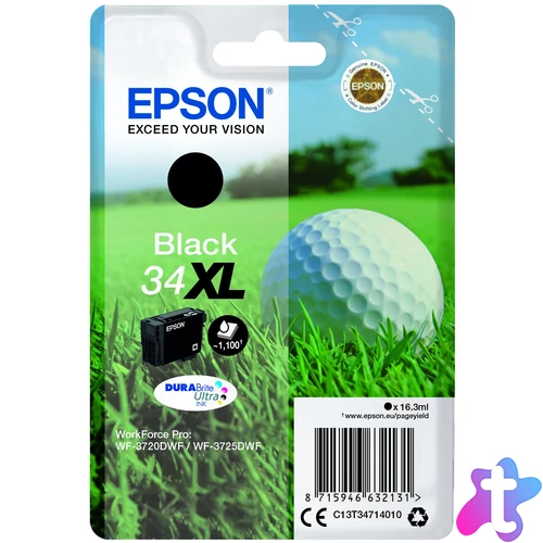 Epson T3471 Tintapatron Black 16,3ml No.34XL