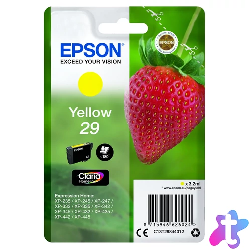 Epson T2984 Tintapatron Yellow 3,2ml No.29