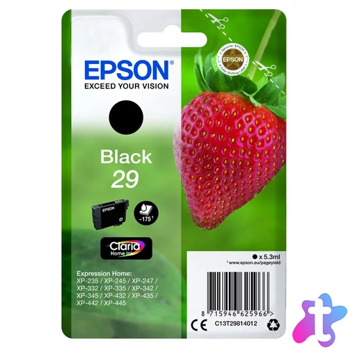 Epson T2981 Tintapatron Black 5,3ml No.29