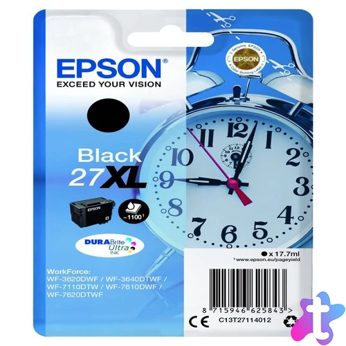 Epson T2711 Tintapatron Black 17,7ml No.27XL
