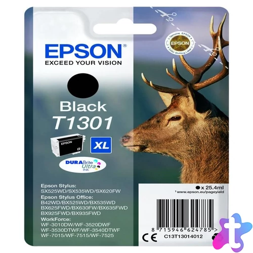 Epson T1301 Tintapatron Black 25,4ml