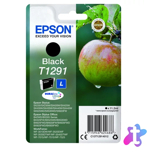 Epson T1291 Tintapatron Black 11,2ml