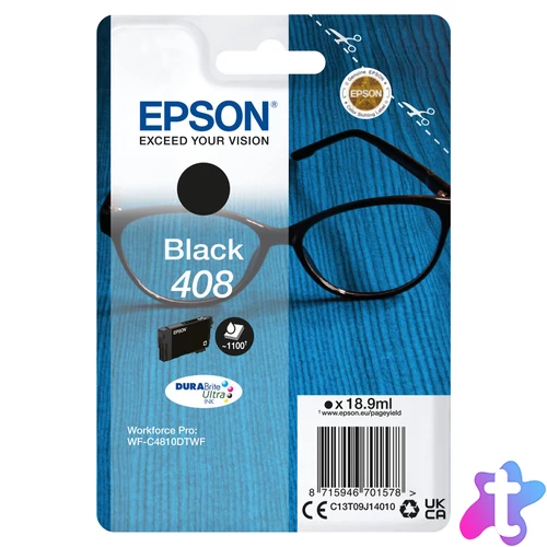 Epson T09J1 Tintapatron Black 18,9ml No.408