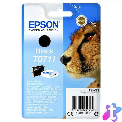 Epson T0711 Tintapatron Black 7,4ml