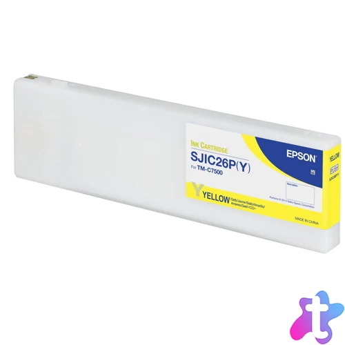 Epson SJIC26P(Y) C7500 Tintapatron Yellow 294,3ml
