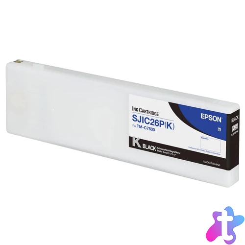 Epson SJIC26P(K) C7500 Tintapatron Black 295,2ml