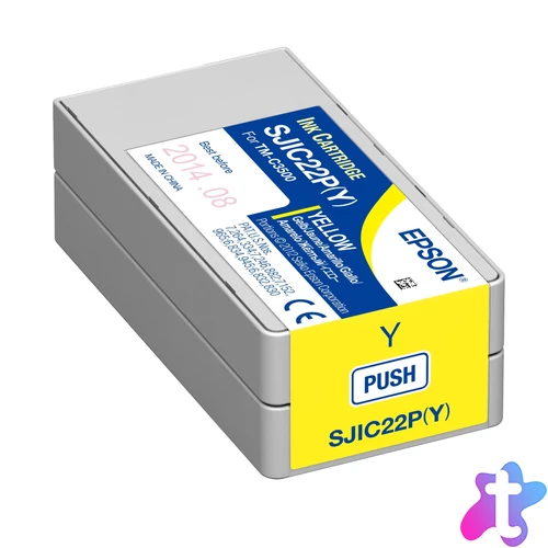 Epson SJIC22P(Y) C3500 Tintapatron Yellow 32,5ml