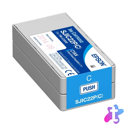 Epson SJIC22P(C) C3500 Tintapatron Cyan 32,5ml
